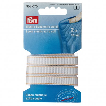 Prym Elastic-Band extra weich 10 mm weiß 