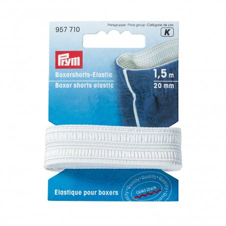 Prym Boxershorts-Elastic 20 mm rohweiss 