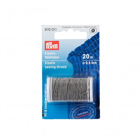 Prym Elastic-Nähfaden 0,5 mm hellgrau 