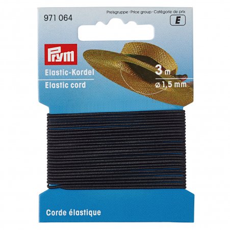 Prym Elastic-Kordel 1,5 mm schwarz 