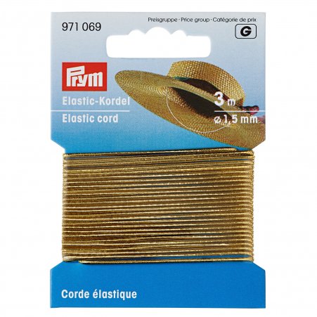 Prym Elastic-Kordel 1,5 mm goldfarbig 