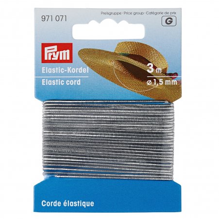 Prym Elastic-Kordel 1,5 mm silberfarbig 