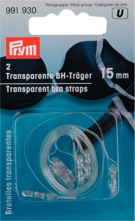 Prym BH-Träger 15 mm transparent 