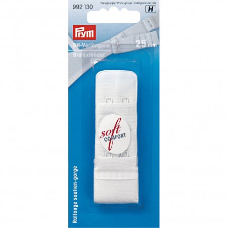 Prym BH-Verlängerer 3 x 2 Haken 25 mm weiß 