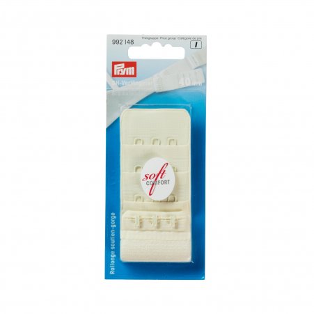 Prym BH-Verlängerer 3 x 3 Haken 40 mm champagner NML 