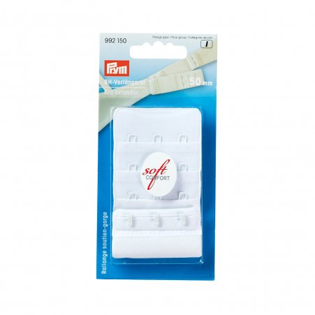 Prym BH-Verlängerer 3 x 3 Haken 50 mm weiss 