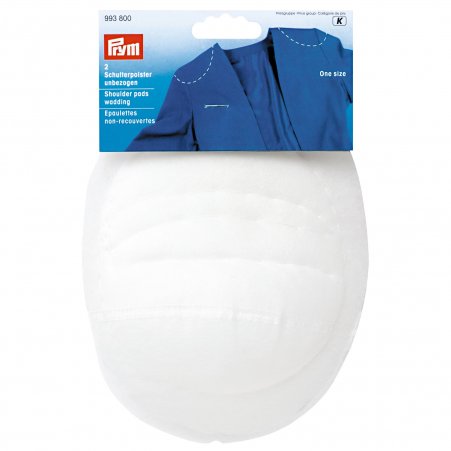 Prym Schulterpolster Raglan unbezogen PES weiss 