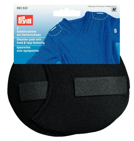 Prym Schulterpolster Raglan Haftverschluß PA S schwarz 