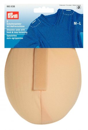 Prym Schulterpolster Raglan Haftverschluß PA M-L haut 