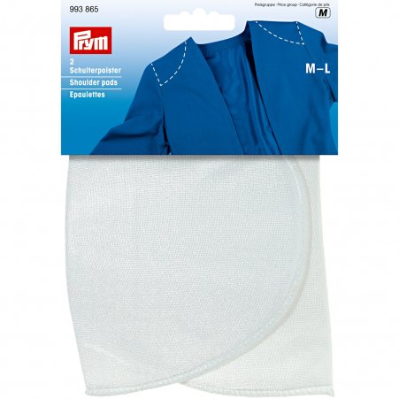 Prym Schulterpolster Halbmond PA M-L weiß 