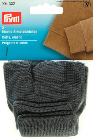 Prym Elastic-Ärmelbündchen grau 
