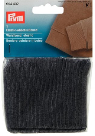 Prym Elastic-Abschlußbund grau 