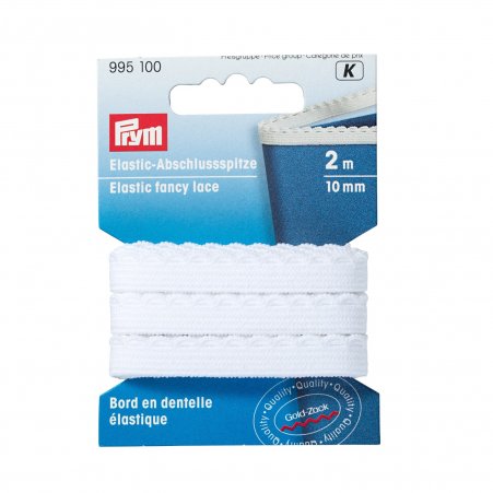 Prym Elastic-Abschlussspitze 10 mm weiß 