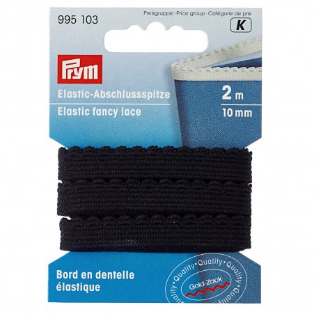 Prym Elastic-Abschlussspitze 10 mm schwarz 