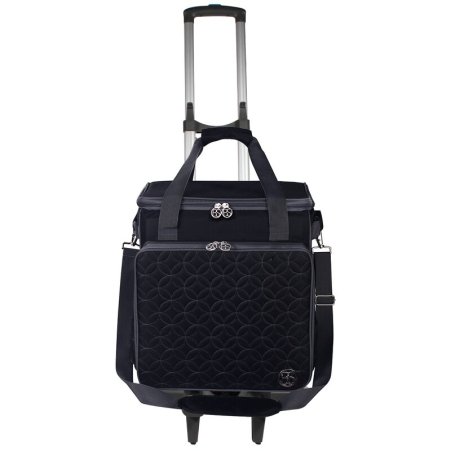 BabySnap Overlocktrolley Kreismuster schwarz 35x38x34cm 