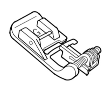 Janome Blindstichfuß G verstellbar f. 5 u. 7mm-Maschinen 