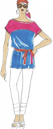 Schnittmuster Berlin Shirt Franziska Gr. 38