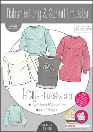 ki-ba-doo Damen Flügel-Sweater Fraya Gr. 32-58 