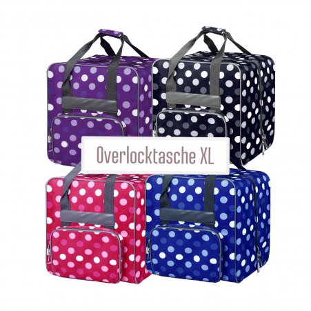 Overlocktasche XL Multicolor lila lila