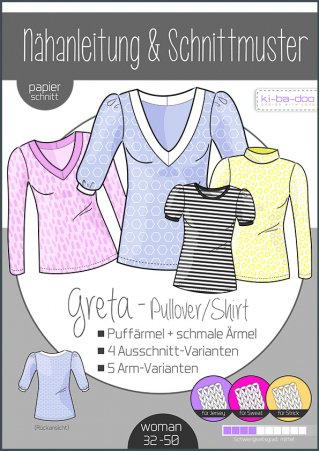 ki-ba-doo Damen Pullover/Shirt Greta Gr. 32-50 