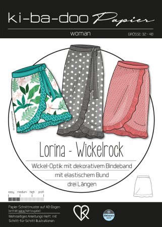 ki-ba-doo Damen Wickelrock Lorina Gr. 32-48 