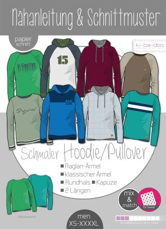 ki-ba-doo Herren Hoodie Mix&Match Gr. XS-XXXXL 