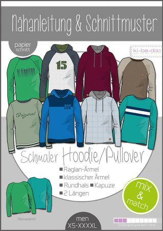 ki-ba-doo Herren Hoodie/Pullover Gr. XS-XXXXL 