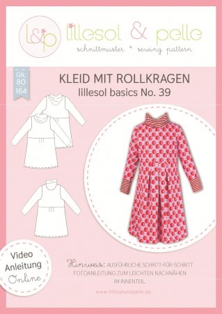 lillesol Kinder Kleid Rollkr. No.39 Gr. 80-164 
