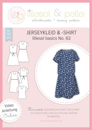 lillesol Kinder Kleid&Shirt No. 62 Gr. 80-164 