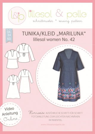 lillesol Damen Kleid+Tunika Mariluna No.42  Gr.34-50 