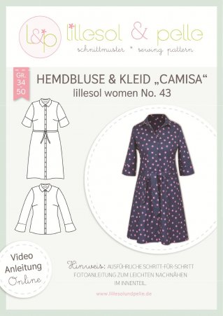 lillesol Damen Bluse+Kleid  Camisa No. 43 Gr. 34-50 