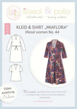 lillesol Damen Kleid+Shirt Miaflora No.44  Gr.34-50 