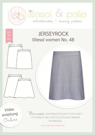 lillesol Damen Jerseyrock No.48 Gr. 34-50 