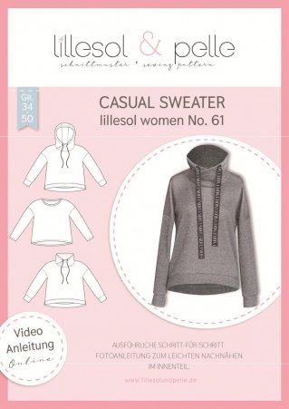 lillesol Damen Casual Sweater No.61 Gr. 34-58 
