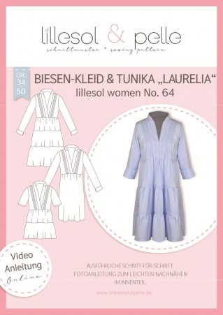 lillesol Damen Kleid+Tunika Laurelia No.64  Gr.34-50 