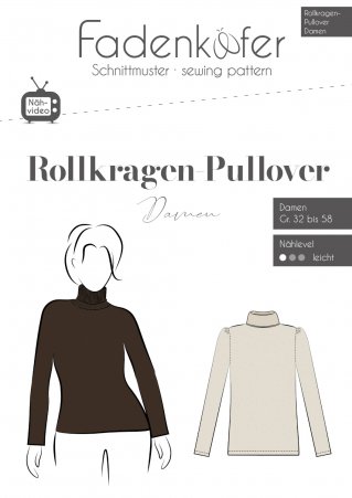 fadenkäfer Damen Rollkragenpullover Gr. 32-58 