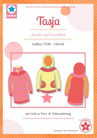 farbenmix Kinder Tasja Gr. 74/80-158/164 