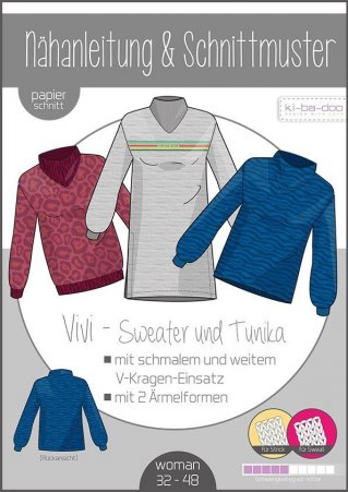 ki-ba-doo Damen Sweater+Tunika Vivi Gr. 32-48 